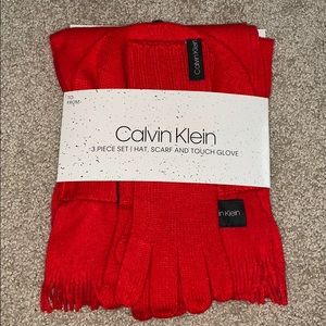 Red Calvin Klein 3 Piece Set